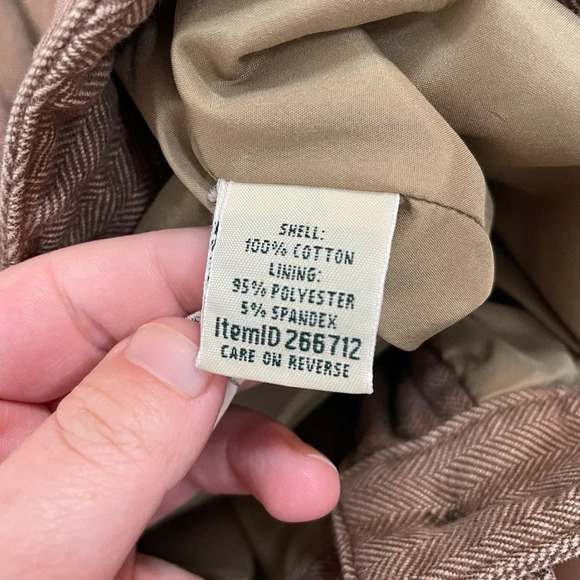 L.L. Bean Women’s Classic Fit Dress Pants in Brown Size 18 - Picture 8 of 9